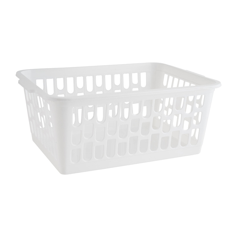 Mand large - wit - 24x34x14,5 cm