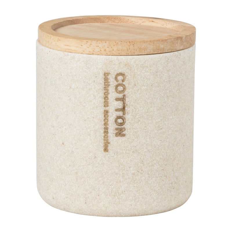 Voorraadpot sand - beige - ø9.8x11 cm