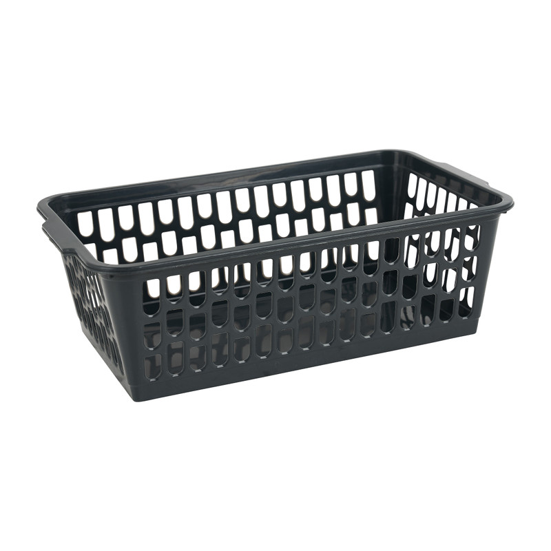 Mandje small - antraciet - 14x24x8 cm
