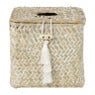 Tissuebox  zeegras - naturel - 13x14x14 cm