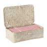 Opbergdoos zeegras - naturel - 7.5x24x14 cm