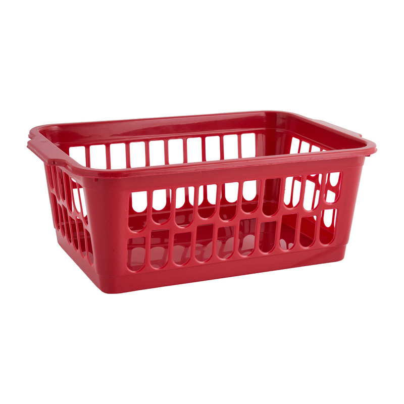 Mand medium -rood - 19x29x11,2 cm