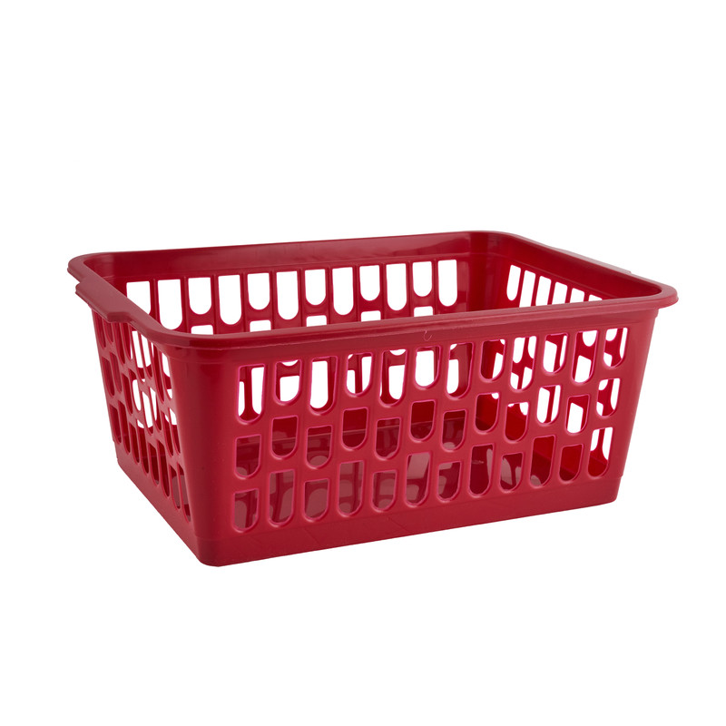 Mand large -rood - 24x34x14,5 cm