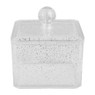 Glitter opbergdoosje - 9.5x9.5x10 cm 