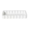 Badkamer plateau golf - wit - 3x18x10 cm