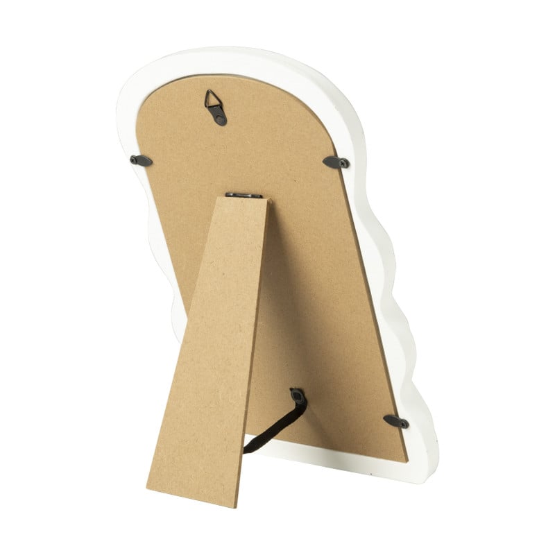 Make-up spiegeltje wave - wit - 26x17.7x2.7 cm