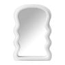 Make-up spiegeltje wave - wit - 26x17.7x2.7 cm