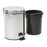 Mini pedaalemmer - 3 liter - zilver