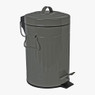 Pedaalemmer lijnen - 3 liter - grijs