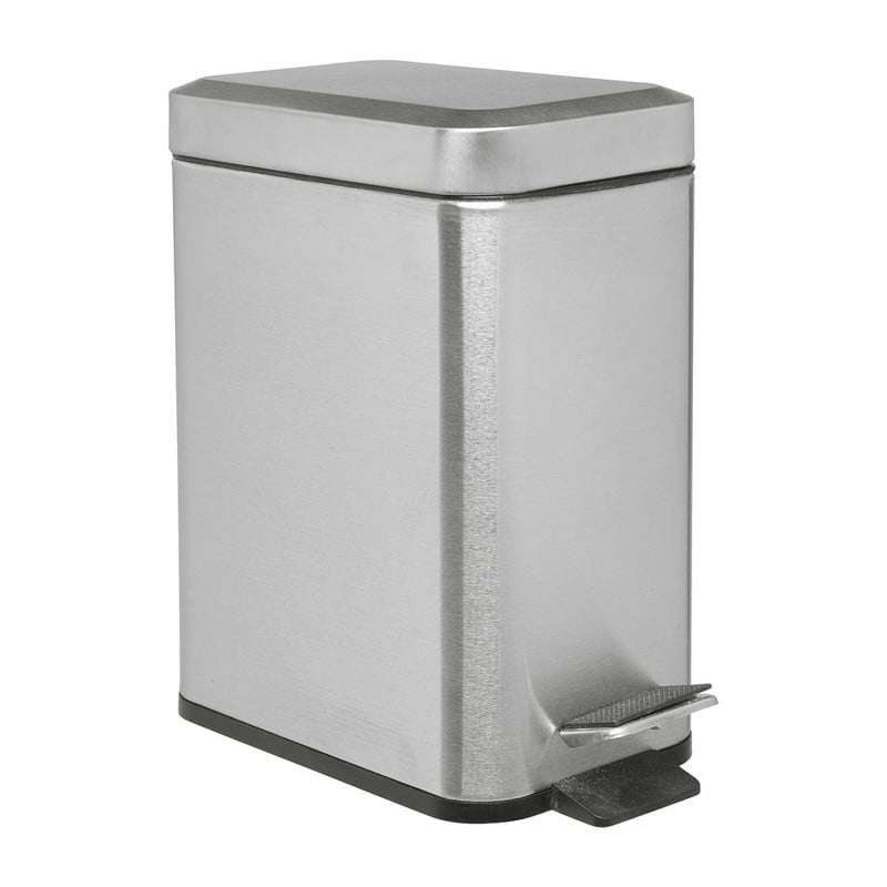 Pedaalemmer rechthoek - RVS - 5 liter