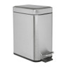 Pedaalemmer rechthoek - RVS - 5 liter