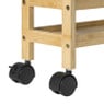 Badkamer trolley - bamboe - 74.5x36x15 cm