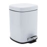 Pedaalemmer vierkant - 6 liter - wit