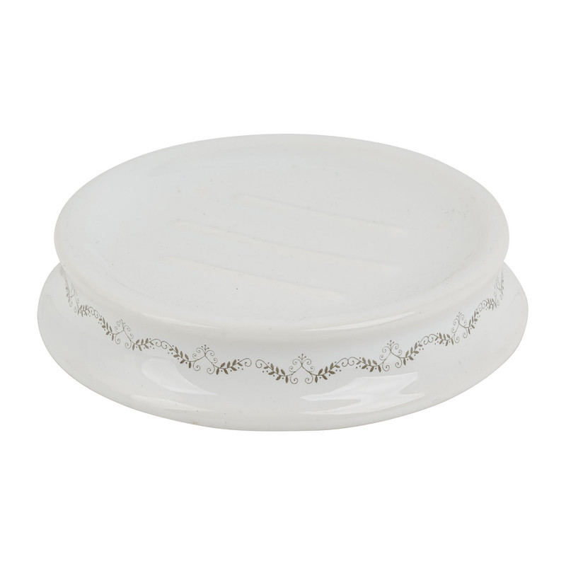 Zeepschaal Le Bain - wit - ø10 cm 