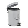 Pedaalemmer le bain - wit - 3 liter