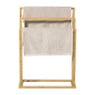 Bamboe handdoekenrek 3-laags - bruin - 82x60x24 cm