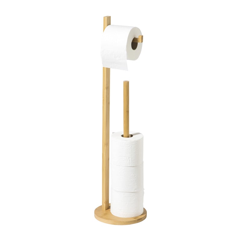 Toiletrolhouder - bamboe - ø19x71 cm