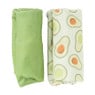 Handdoek tulband - avocado - set van 2