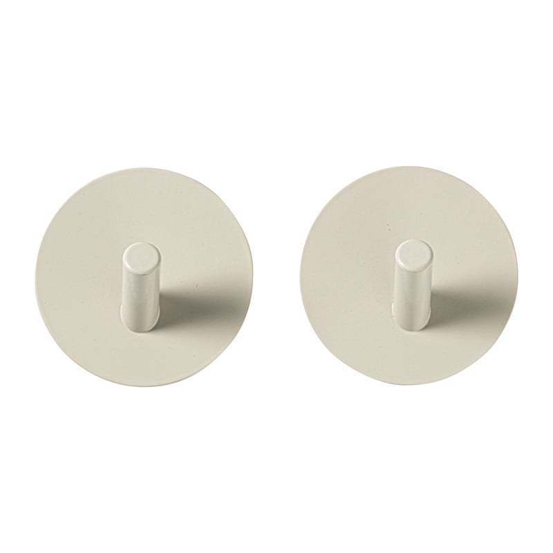 Handdoekhaken - beige - set van 2
