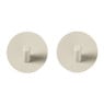 Handdoekhaken - beige - set van 2
