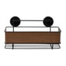 Badkamer rekje houtlook - bruin - 32x15x12 cm