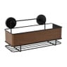 Badkamer rekje houtlook - bruin - 32x15x12 cm
