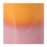 Tandenborstel beker duo - oranje/roze - ø6.5x11.5 cm