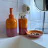 Zeepschaaltje duo - oranje/roze - ø11x2.2 cm