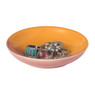 Zeepschaaltje duo - oranje/roze - ø11x2.2 cm
