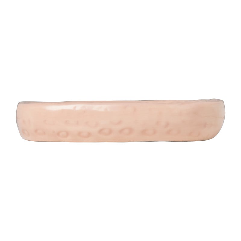 Zeepschaaltje aardbei - roze/groen - 2x11.5x9.8 cm