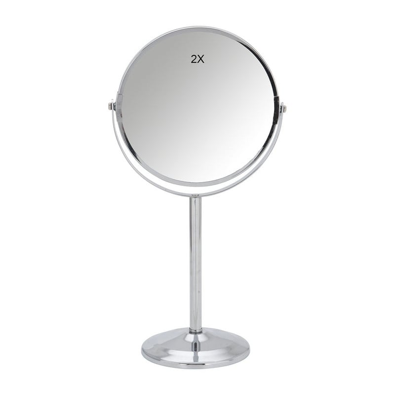 Make-up spiegel - chroom - ø16 x 36 cm 