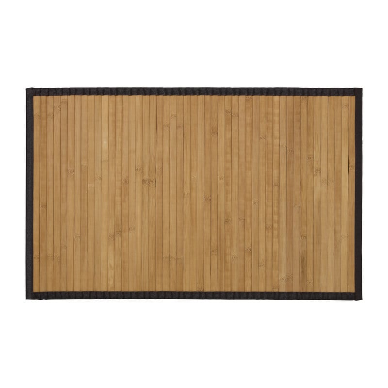 Badmat bamboe - bruin - 50x80 cm