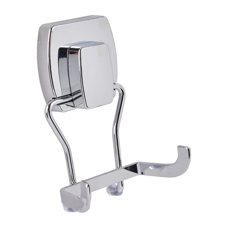 Handdoek haak easy lock - dubbel - 8x4x9 cm