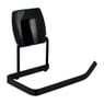Toiletpapier houder easy lock - zwart - 12x9x10 cm