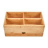 Opberger met lade bamboe - 27x15x11 cm
