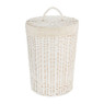Wasmand - 30x43 cm - wit oud