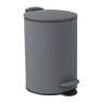 Pedaalemmer grijs/zwart - 3 liter