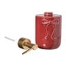 Zeeppompje strik - bordeauxrood - ø7.3x15.8 cm