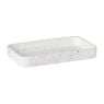 Badkamer plateau Terrazzo - wit - 2.5x19x11 cm