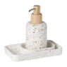 Badkamer plateau Terrazzo - wit - 2.5x19x11 cm