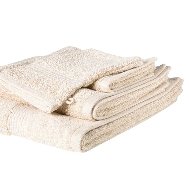 Washandje - beige - 16x21 cm