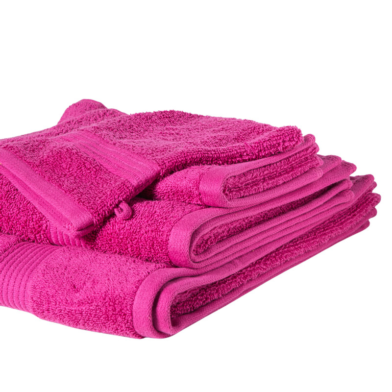 Handdoek - roze - 50x100 cm