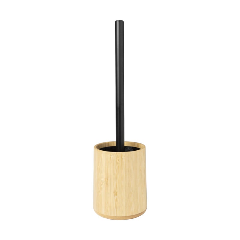 Toiletborstel bamboe - naturel - ø10.5x12 cm