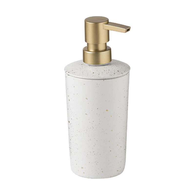 Zeeppomp spetters - wit/goud 