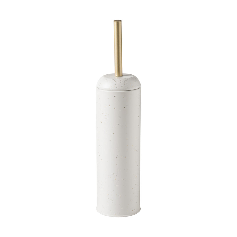 Toiletborstelhouder spetters - wit/goud