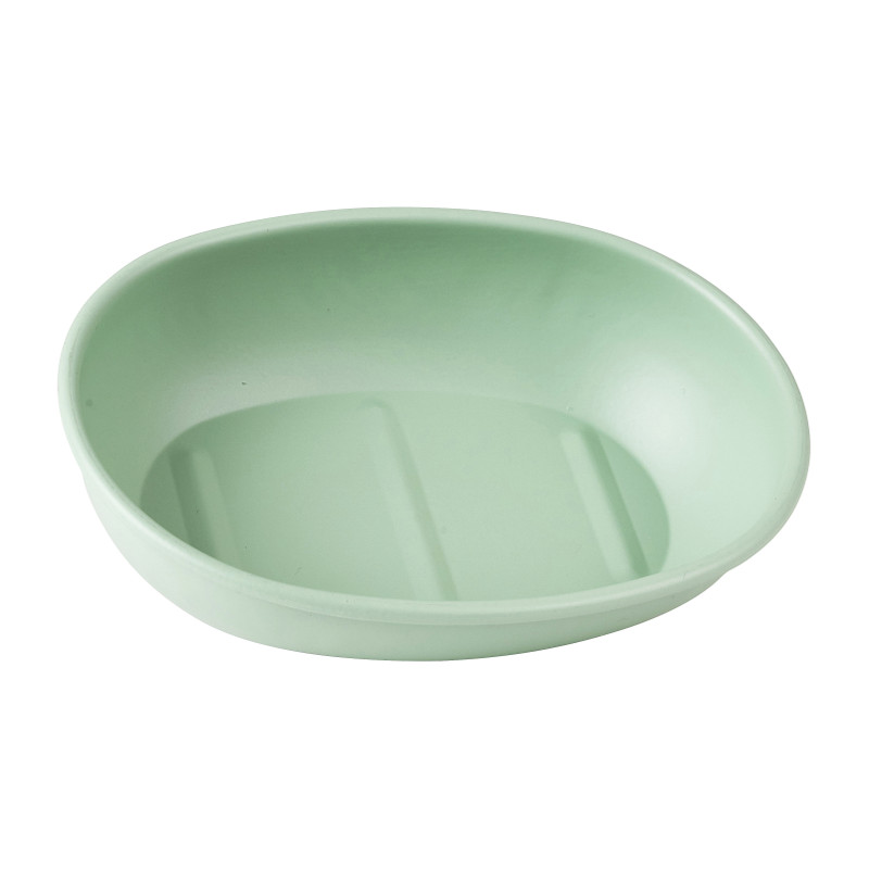 Zeepbakje metaal - groen - 14 cm 