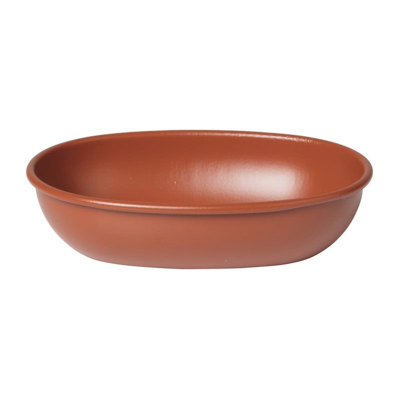 Zeepbakje metaal - terra - 14 cm 