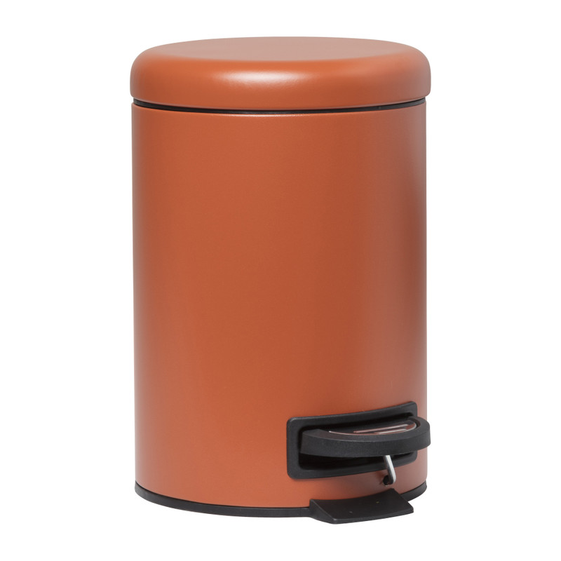 Pedaalemmer metaal - terra - 3 liter