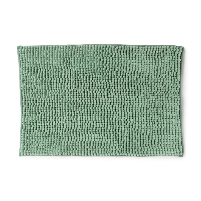 Badmat chenille - groen - 40x60 cm