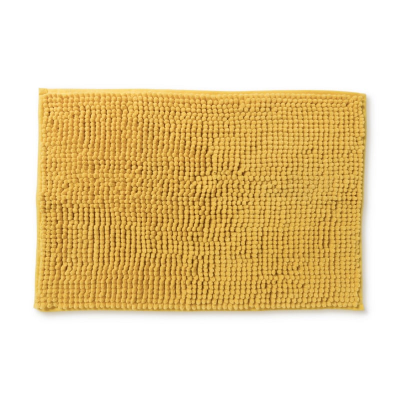 Badmat chenille - okergeel - 40x60 cm